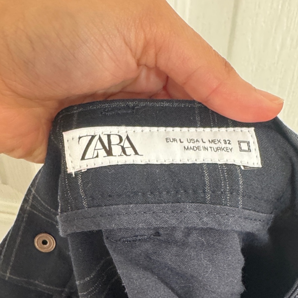 Zara Men's Navy Dress Pants
